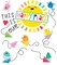 Carson Dellosa This is Our Happy Place Bulletin Board Set, Rainbow Classroom Decorations With Heart and Paper Airplane Bulletin Board Cutouts for Wall Decor, Colorful Classroom Decor (58 pc)